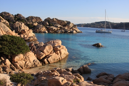 Ankerplatz auf Cala Coticcio